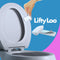 Toilet Seat Handle - Lift More, Less Mess -Easy Application 2 Pack White