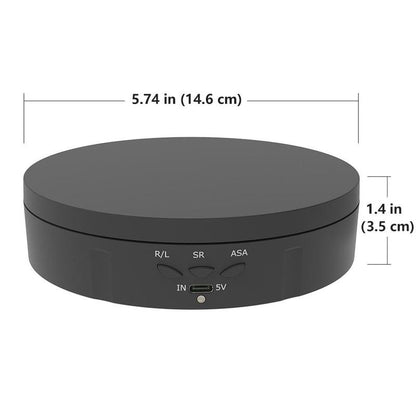 Electric Rotating Stand, 1 Count Mini Rotating Table, Display Stand for Live Streaming, USB Charging Stable Rotating Stand