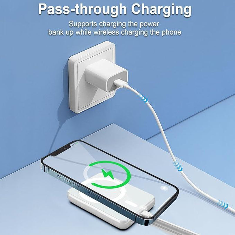 15W Fast Charging Portable Charger, 5000-10000Mah Magnetic Charging Portable Charger, Battery Only Magsafe, 15/14/13/12 Series Wireless Automatic